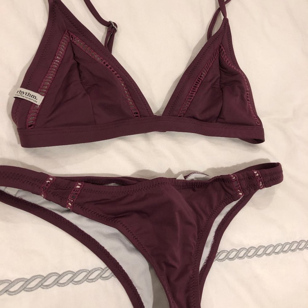Rhythm Maroon Bikini with cutouts